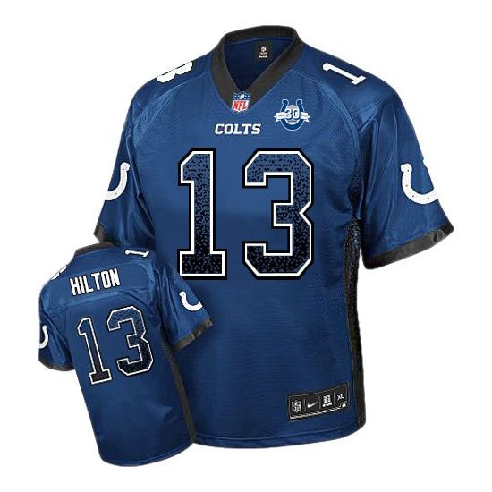 T.Y. Hilton Men's Jersey Nike Indianapolis Colts 13 Elite Royal BLue