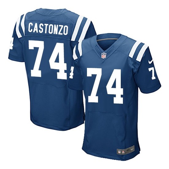 Anthony Castonzo Men's Jersey Nike Indianapolis Colts 74 Elite Royal