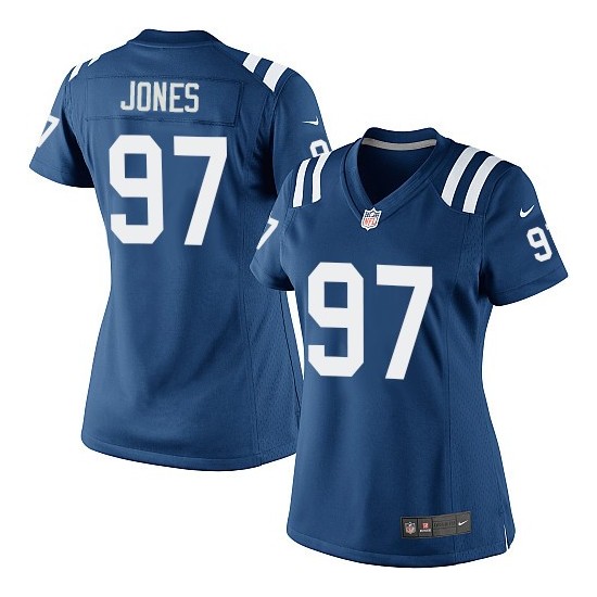 Arthur Jones Women's Jersey Nike Indianapolis Colts 97 Limited Royal