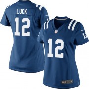 Andrew Luck Women's Jersey : Nike Indianapolis Colts 12 Elite Royal Blue Team Color Home Jersey