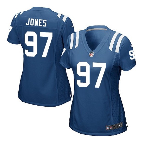 Arthur Jones Women's Jersey : Nike Indianapolis Colts 97 Game Royal ...