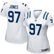 Arthur Jones Women's Jersey : Nike Indianapolis Colts 97 Game White Road Jersey