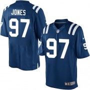 Arthur Jones Youth Jersey : Nike Indianapolis Colts 97 Elite Royal Blue Team Color Home Jersey