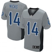 Hakeem Nicks Men's Jersey : Nike Indianapolis Colts 14 Elite Grey Shadow Jersey