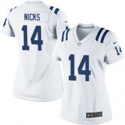 Hakeem Nicks Women's Jersey : Nike Indianapolis Colts 14 Elite White Road Jersey