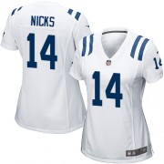 Hakeem Nicks Women's Jersey : Nike Indianapolis Colts 14 Game White Road Jersey