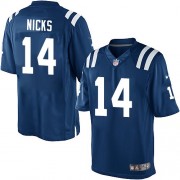 Hakeem Nicks Youth Jersey : Nike Indianapolis Colts 14 Elite Royal Blue Team Color Home Jersey