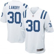 LaRon Landry Men's Jersey : Nike Indianapolis Colts 30 Game White Road Jersey